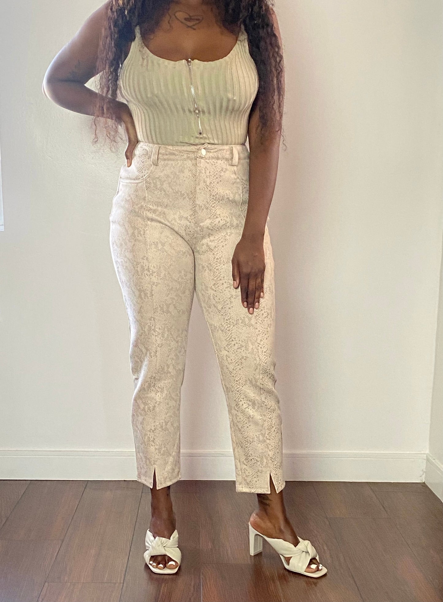 Python Pants with Slit